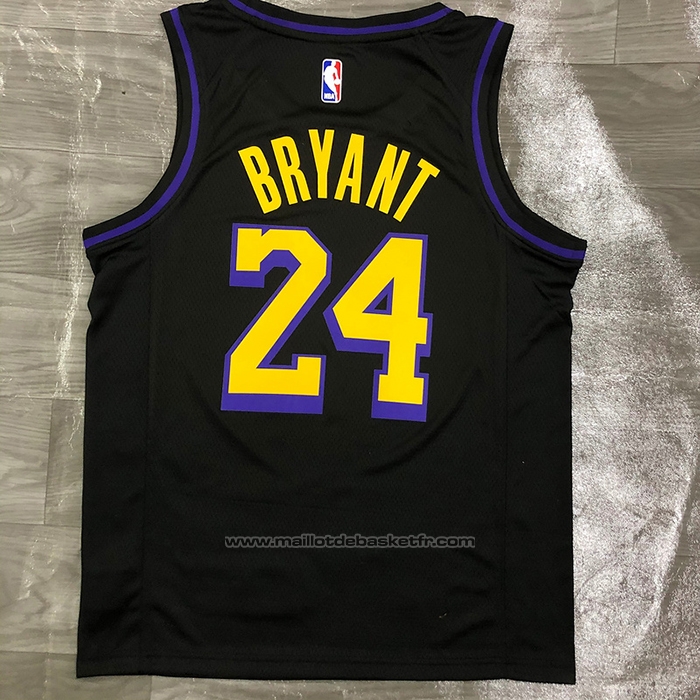 Maillot Los Angeles Lakers Kobe Bryant #24 Ville 2019-20 Noir